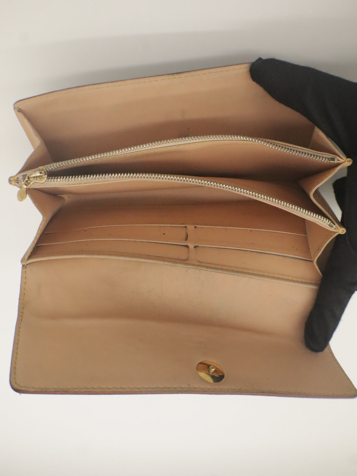 Louis Vuitton Sarah Long Wallet Monogram Multicolor Black