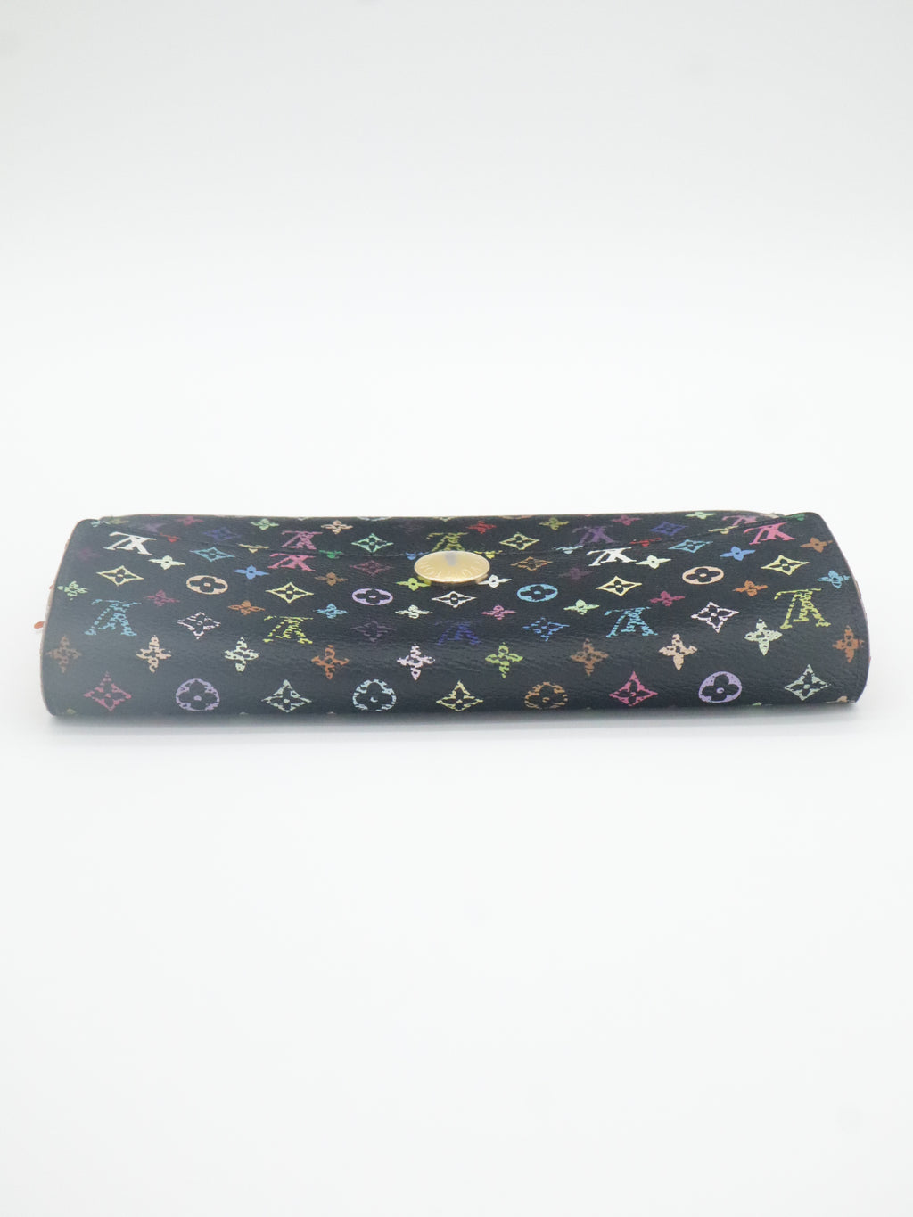 Louis Vuitton Sarah Long Wallet Monogram Multicolor Black