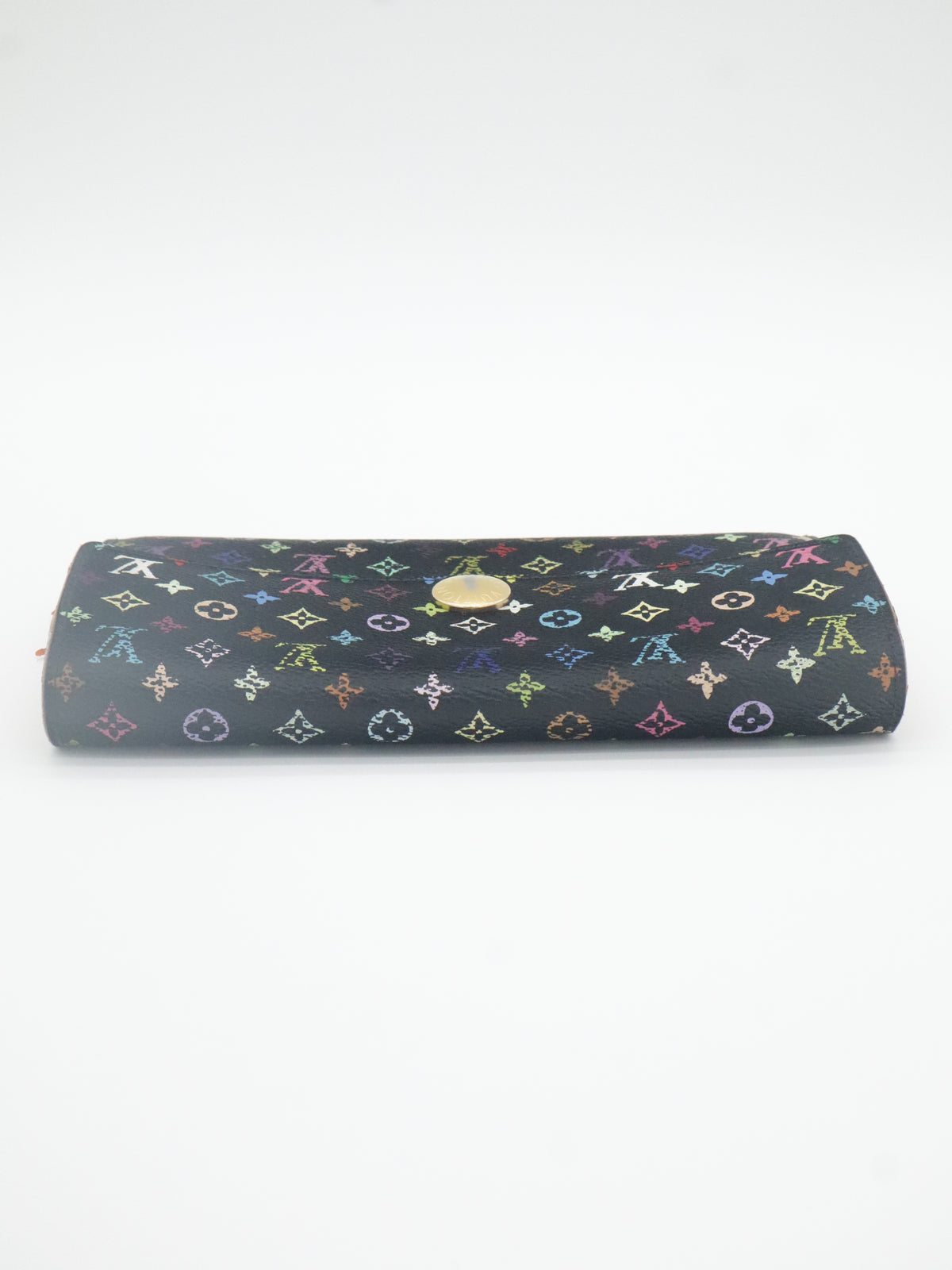 Louis Vuitton Sarah Long Wallet Monogram Multicolor Black