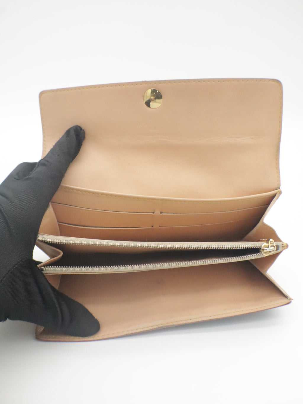 Louis Vuitton Sarah Long Wallet Monogram Multicolor Black