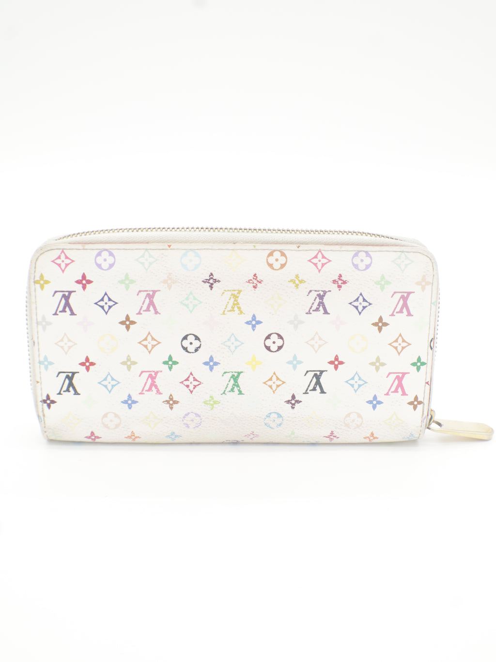 Louis Vuitton Zippy Wallet Monogram Multicolor White