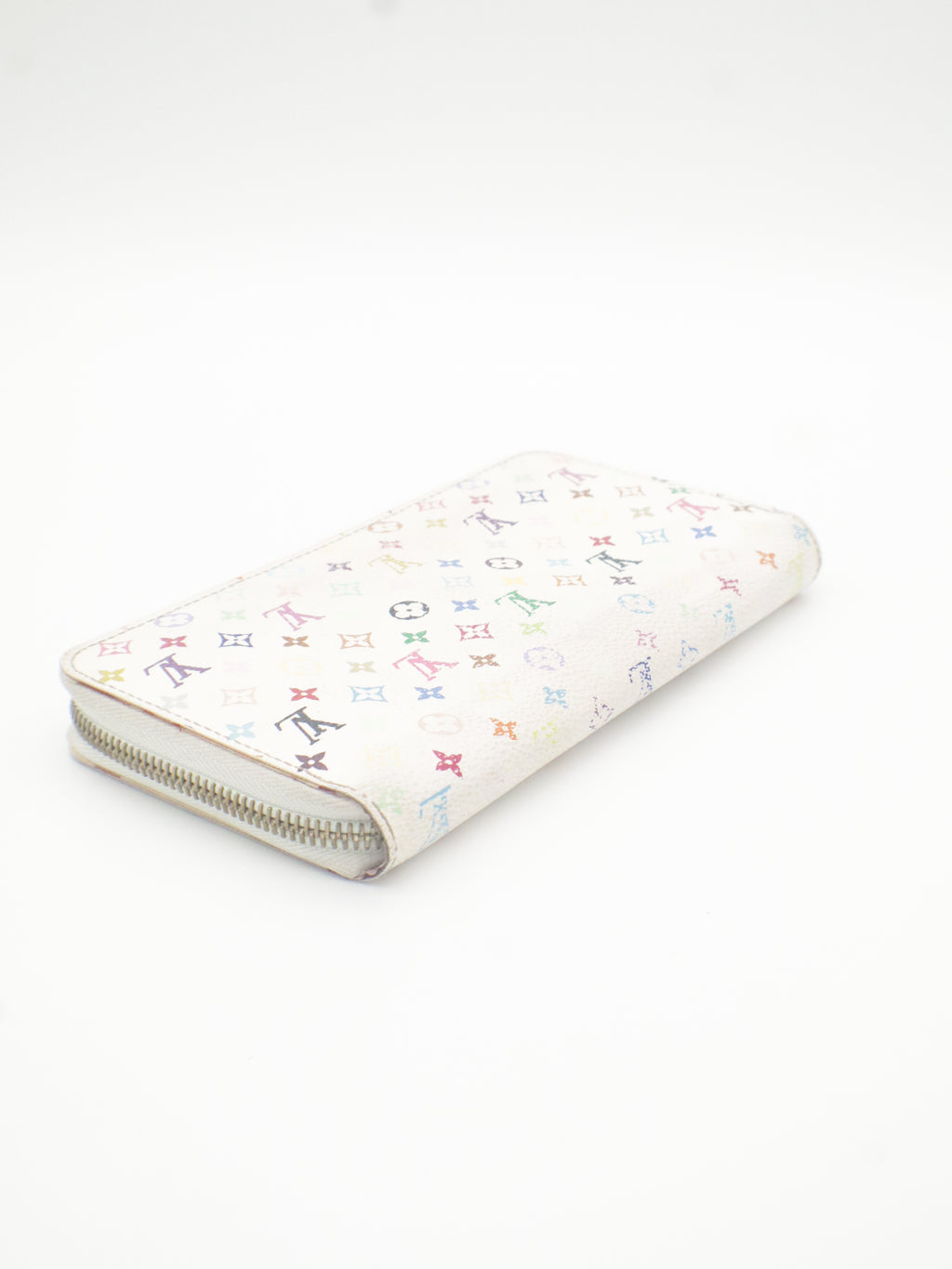 Louis Vuitton Zippy Wallet Monogram Multicolor White