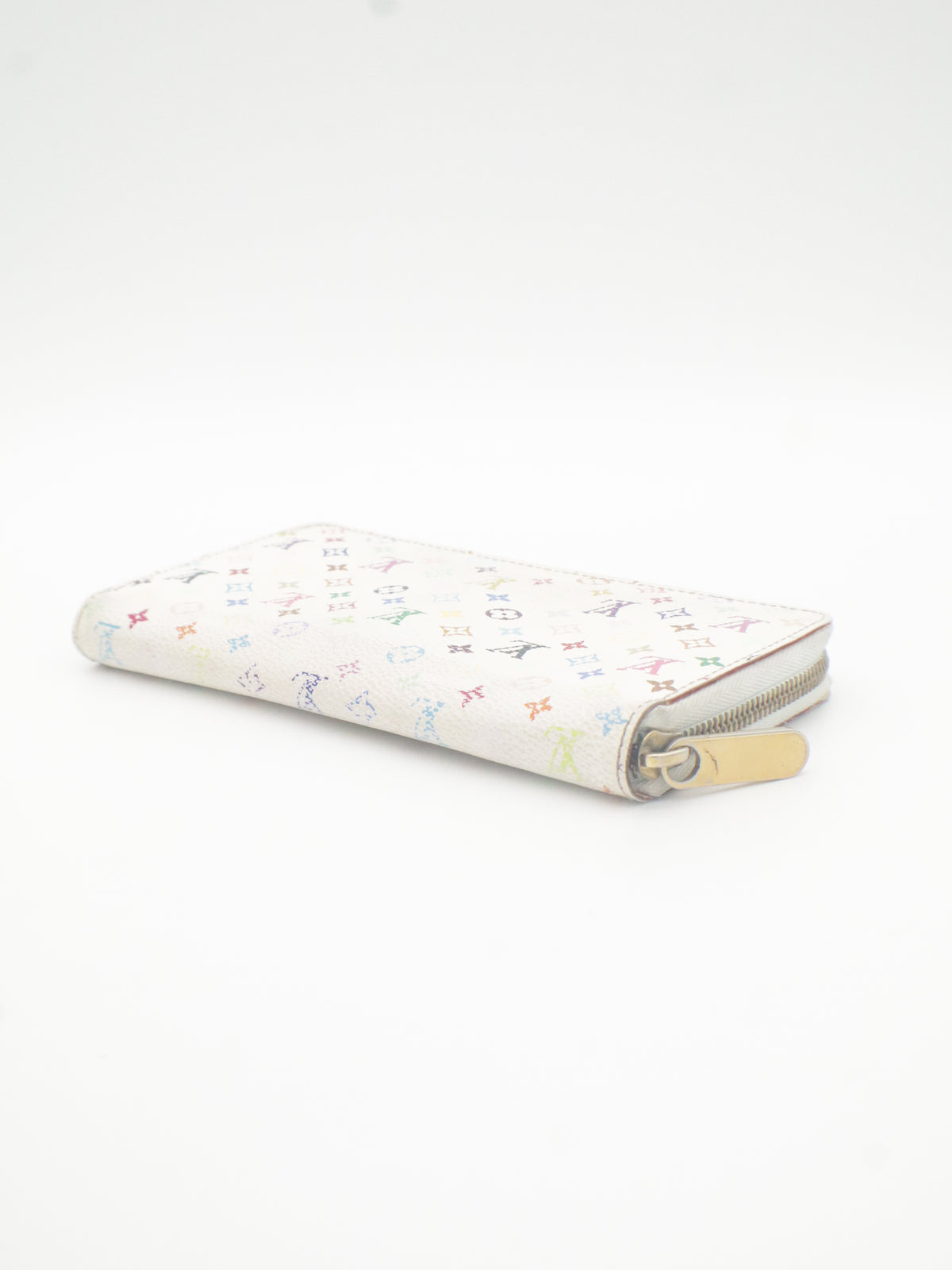 Louis Vuitton Zippy Wallet Monogram Multicolor White