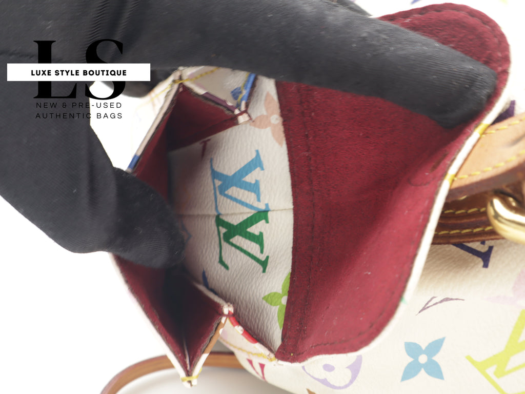 Louis Vuitton x Takashi Murakami Petit Noe Monogram Multicolor White