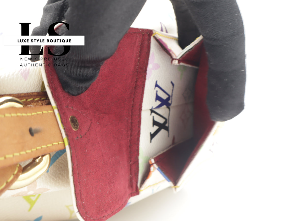 Louis Vuitton x Takashi Murakami Petit Noe Monogram Multicolor White