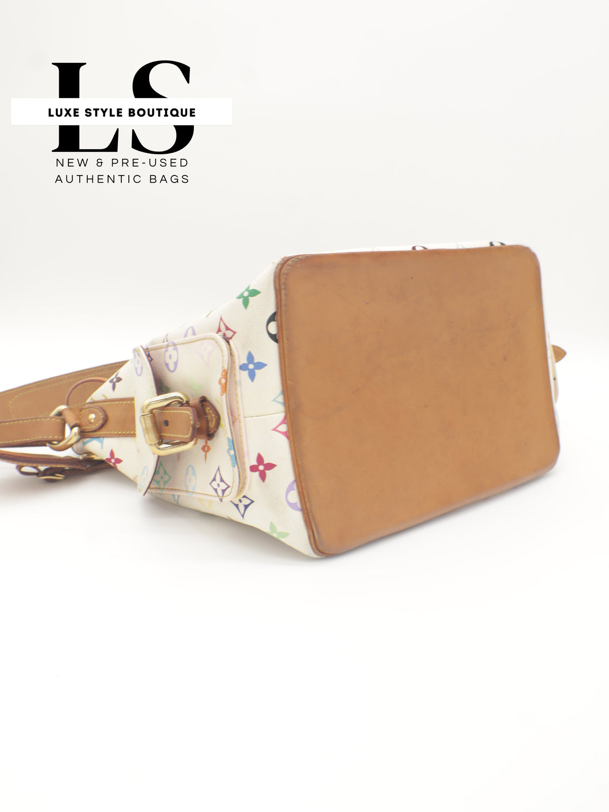 Louis Vuitton x Takashi Murakami Petit Noe Monogram Multicolor White