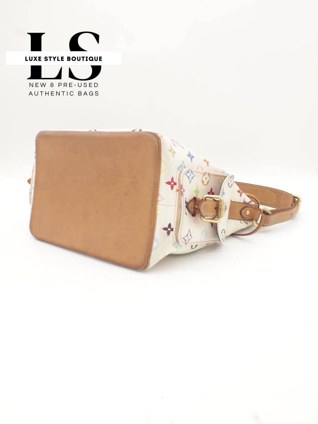 Louis Vuitton x Takashi Murakami Petit Noe Monogram Multicolor White