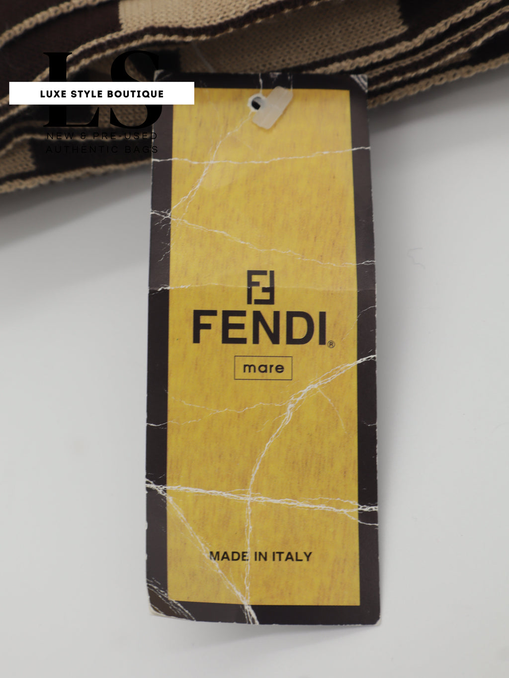 Fendi Large Wool Brown Scarf