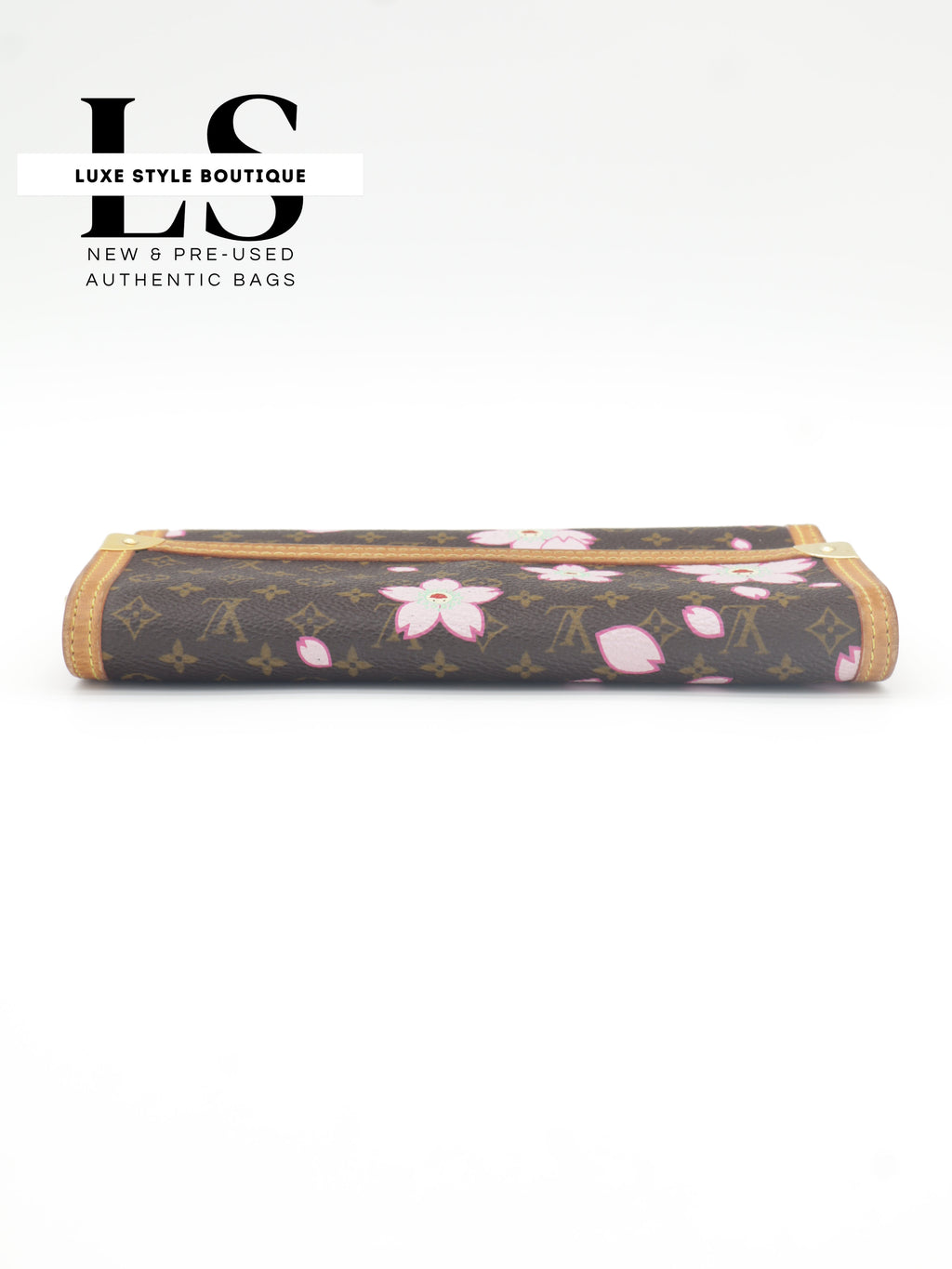 Louis Vuitton x Takashi Murakami 2003 Monogram Cherry Blossom Porte Tresor International