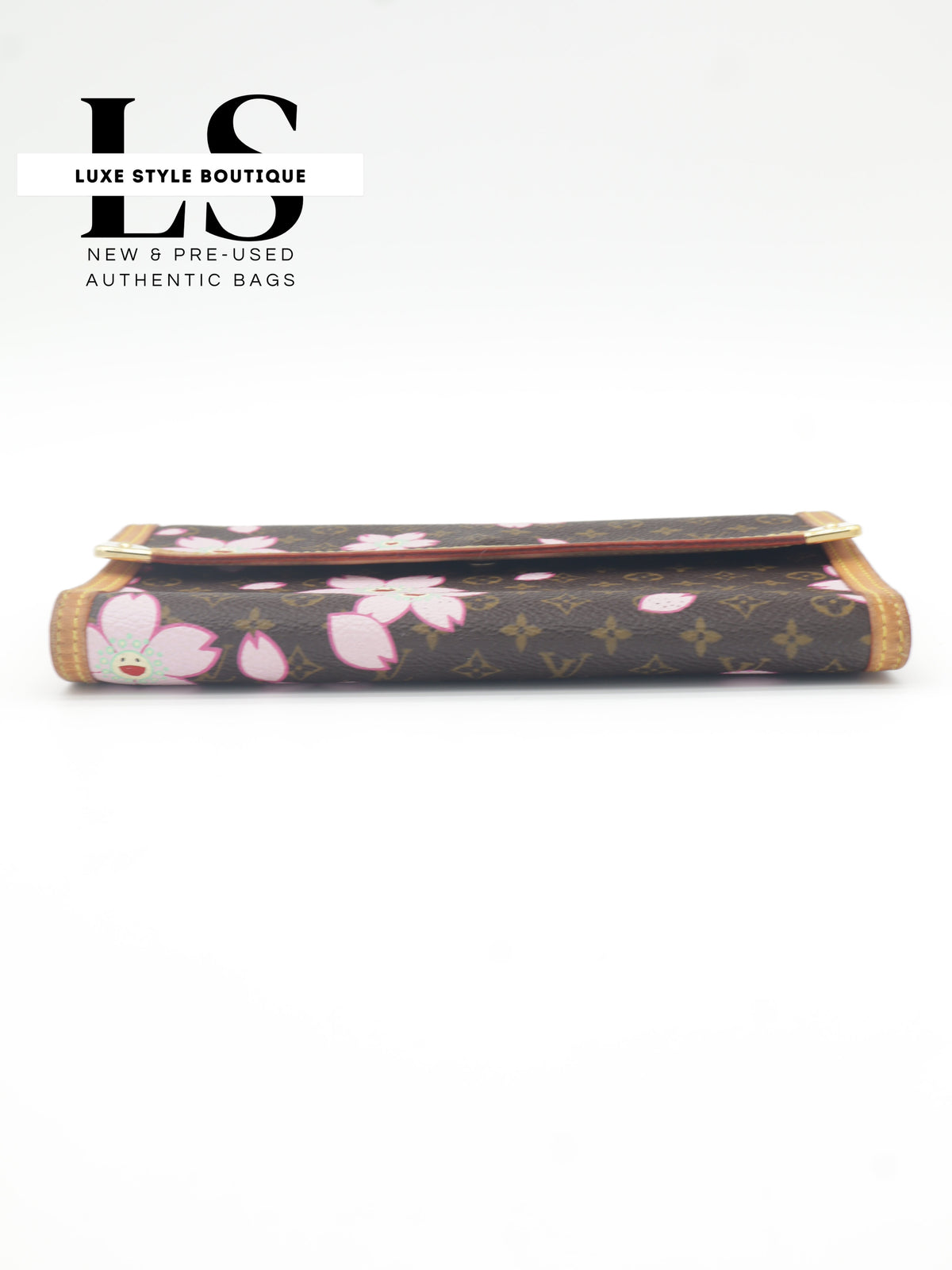 Louis Vuitton x Takashi Murakami 2003 Monogram Cherry Blossom Porte Tresor International