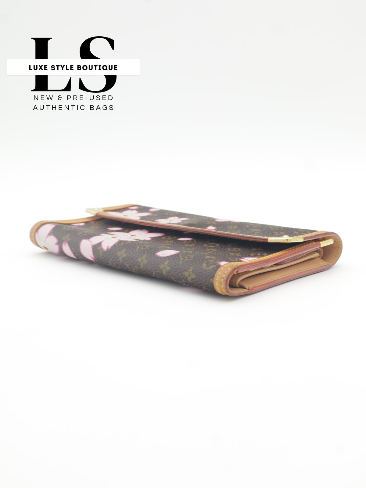 Louis Vuitton x Takashi Murakami 2003 Monogram Cherry Blossom Porte Tresor International