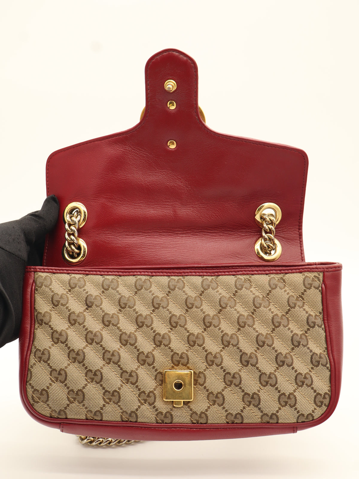 Gucci GG Marmont Small Red/Canvas