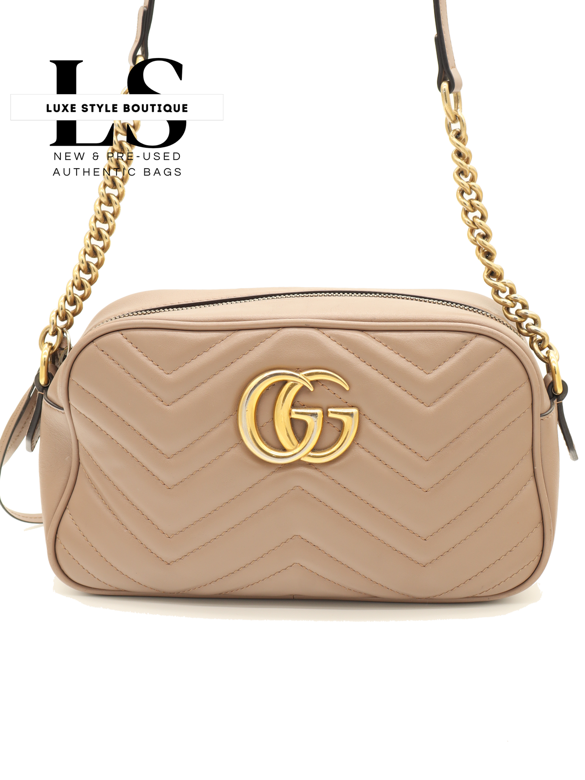 Gucci GG Mini Marmont Matelasse Beige