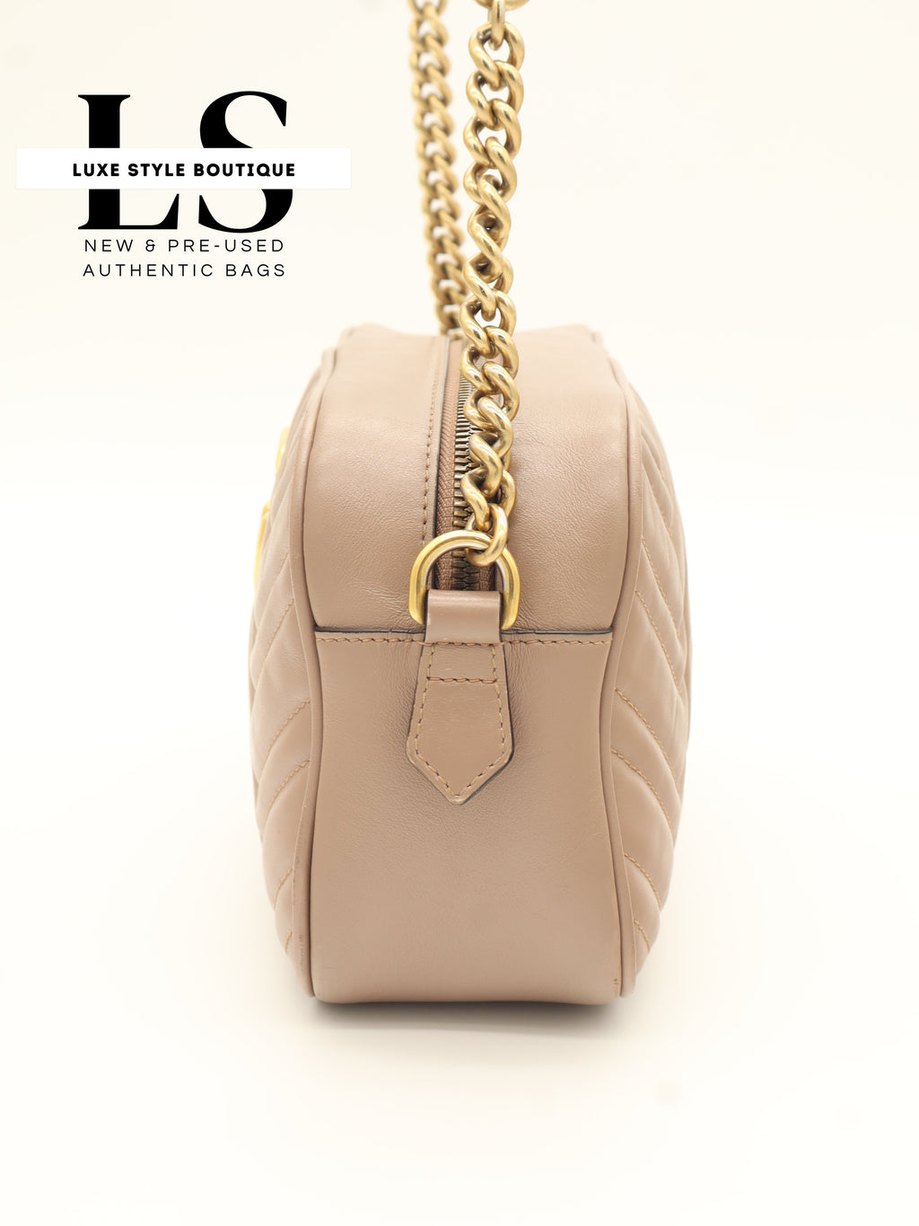 Gucci GG Mini Marmont Matelasse Beige