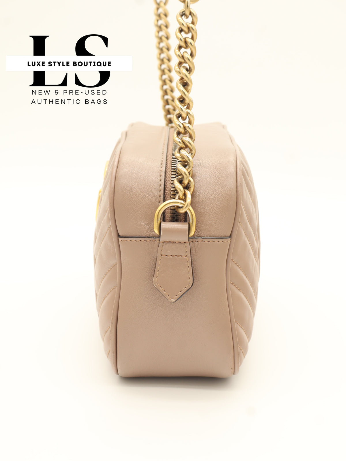 Gucci GG Mini Marmont Matelasse Beige