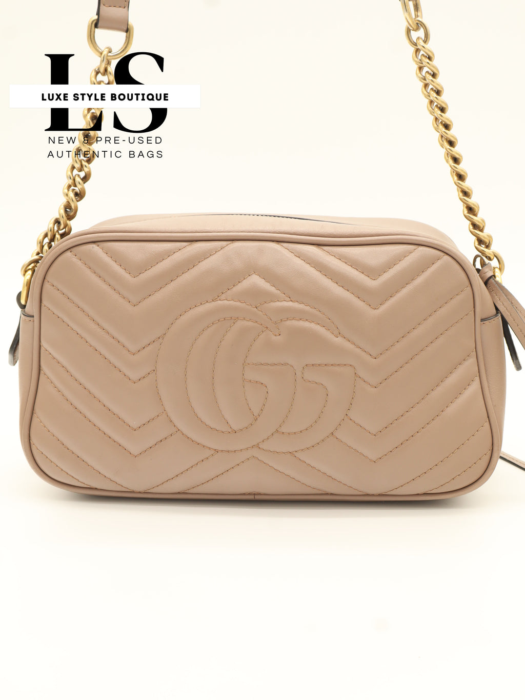 Gucci GG Mini Marmont Matelasse Beige