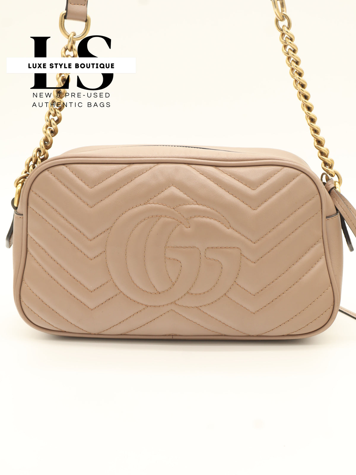Gucci GG Mini Marmont Matelasse Beige
