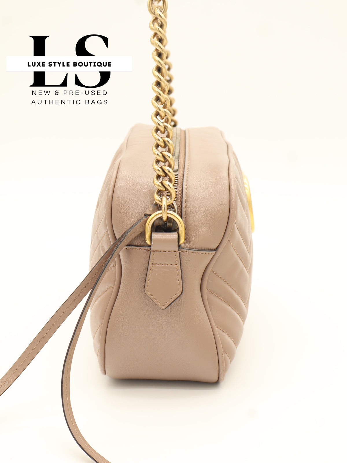 Gucci GG Mini Marmont Matelasse Beige