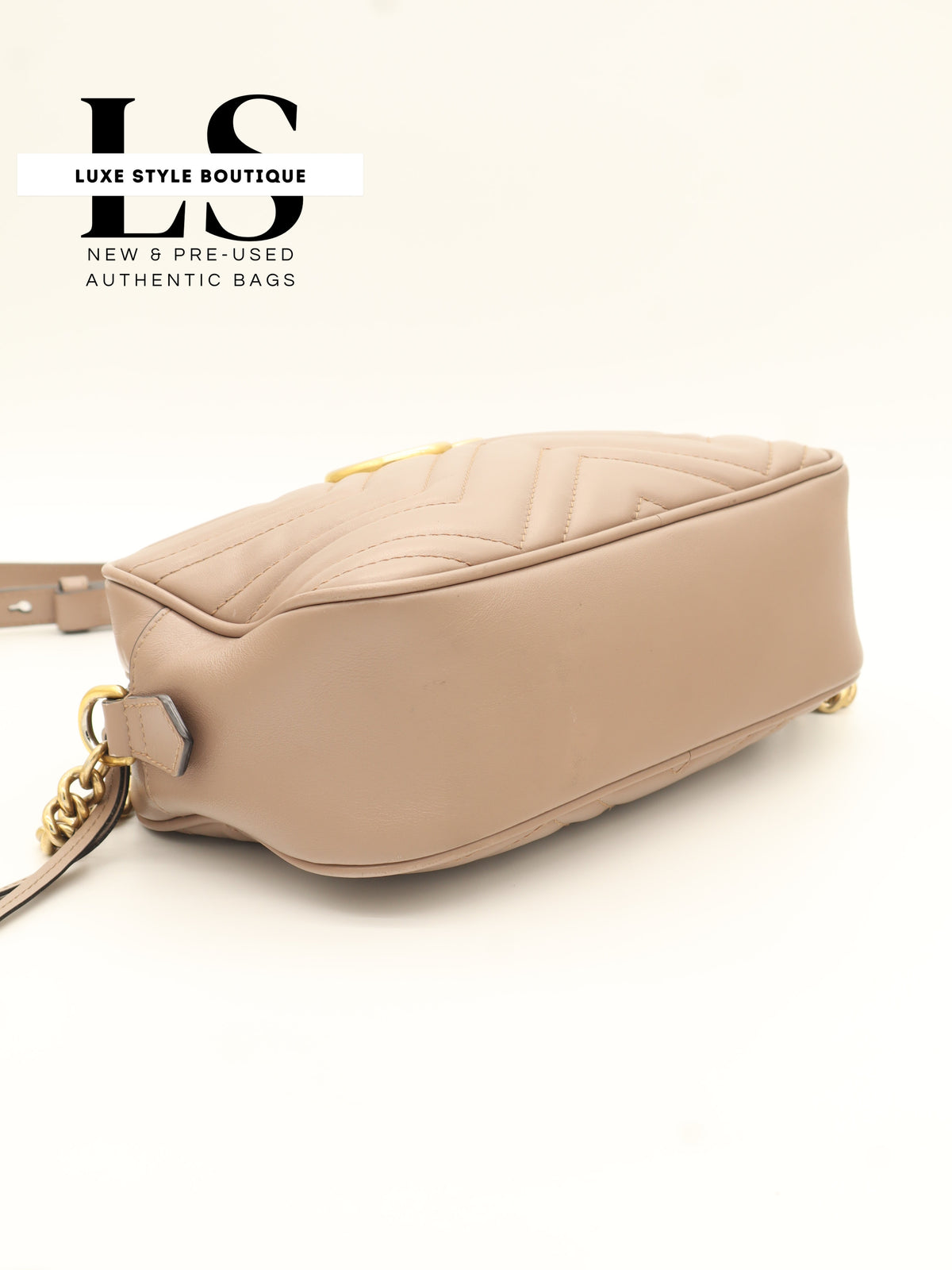 Gucci GG Mini Marmont Matelasse Beige