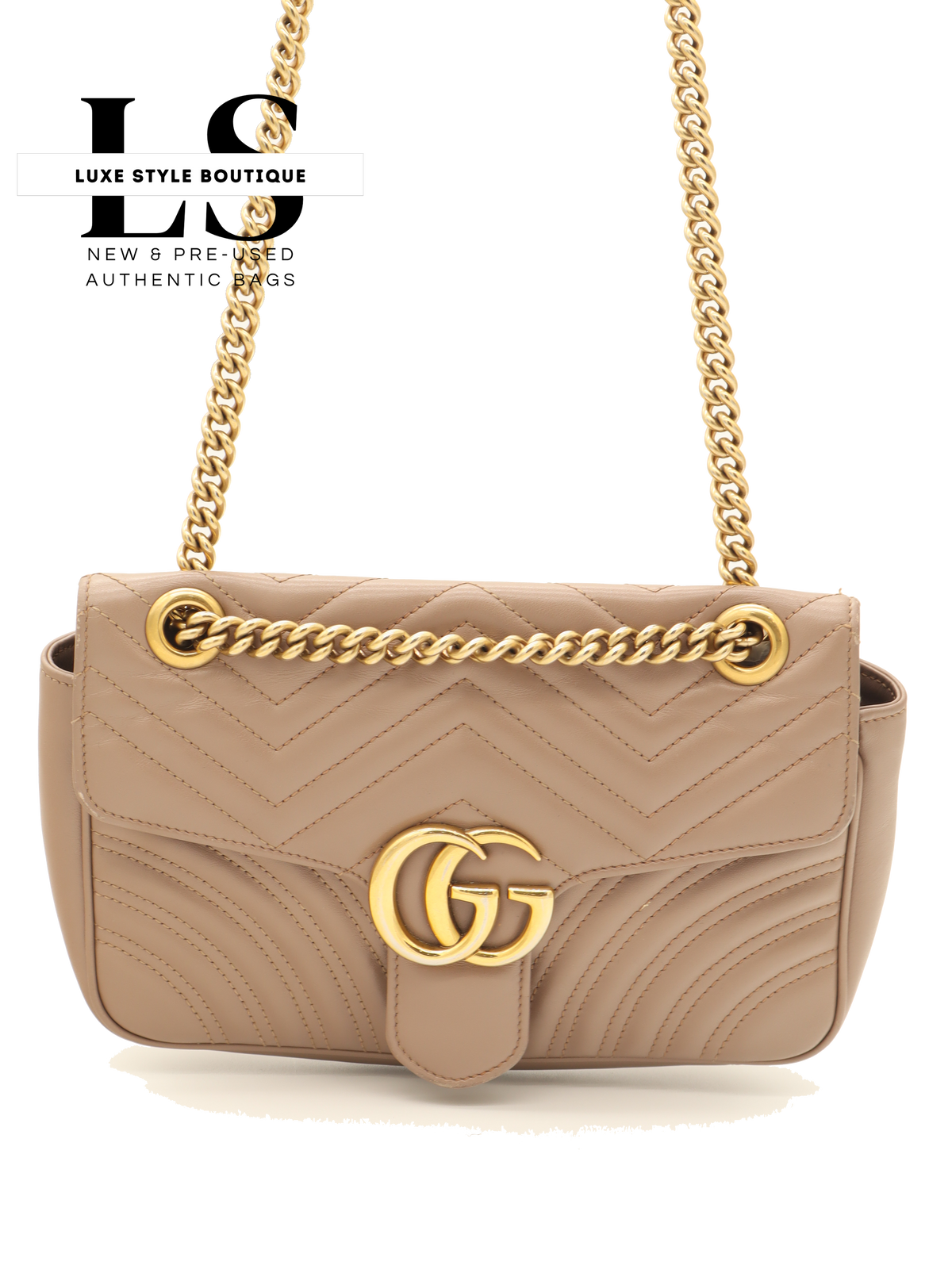 Gucci GG Marmont Matelasse Porcelain Rose