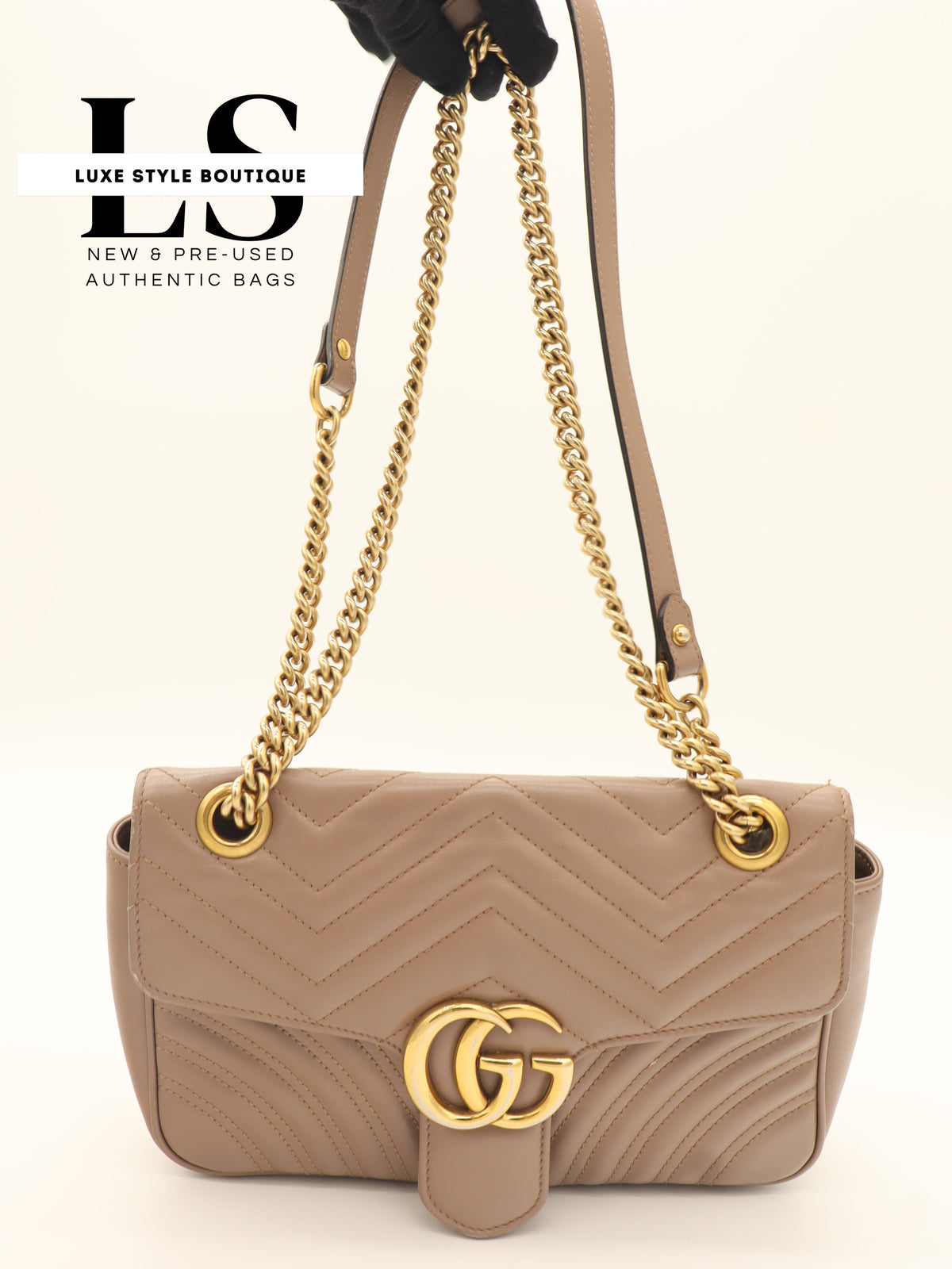 Gucci GG Marmont Matelasse Porcelain Rose