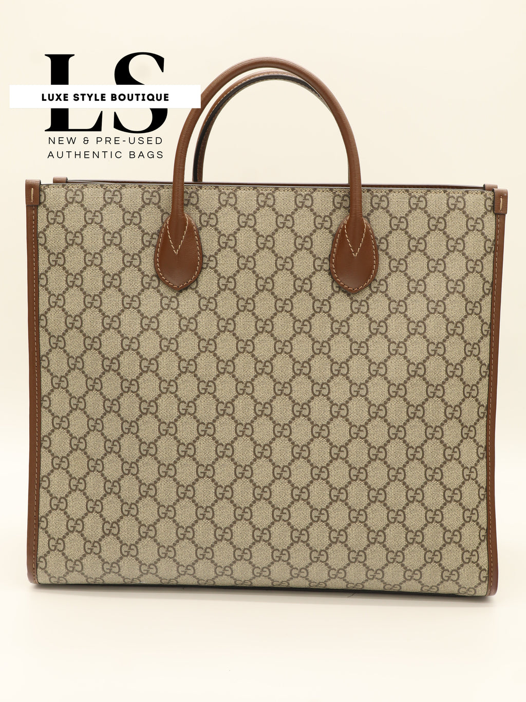 Gucci GG Supreme Canvas Interlocking G Tote