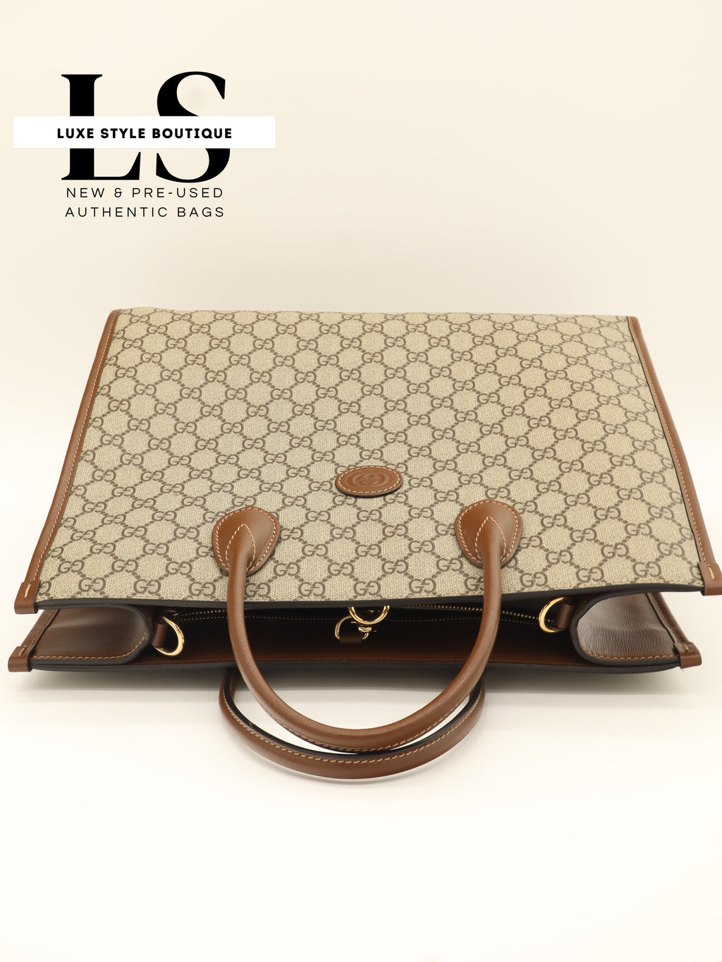 Gucci GG Supreme Canvas Interlocking G Tote