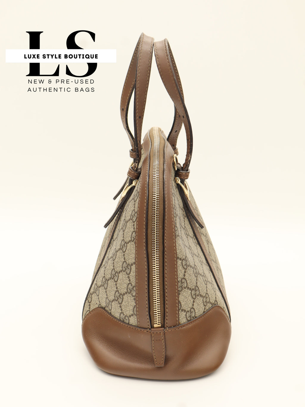 Gucci GG Supreme Monogram Nice Top Handle Dome Bag