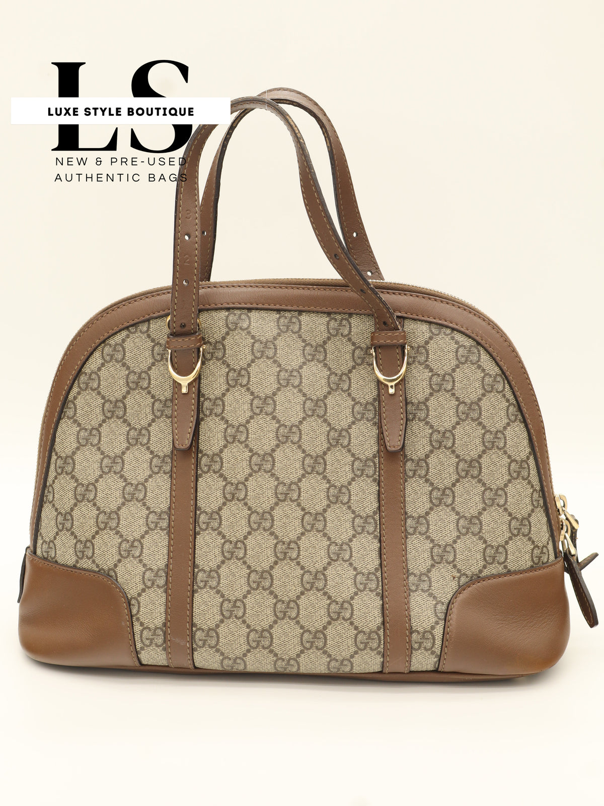 Gucci GG Supreme Monogram Nice Top Handle Dome Bag