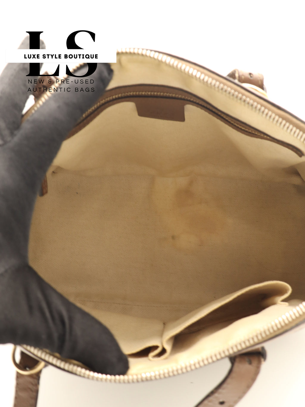 Gucci GG Supreme Monogram Nice Top Handle Dome Bag