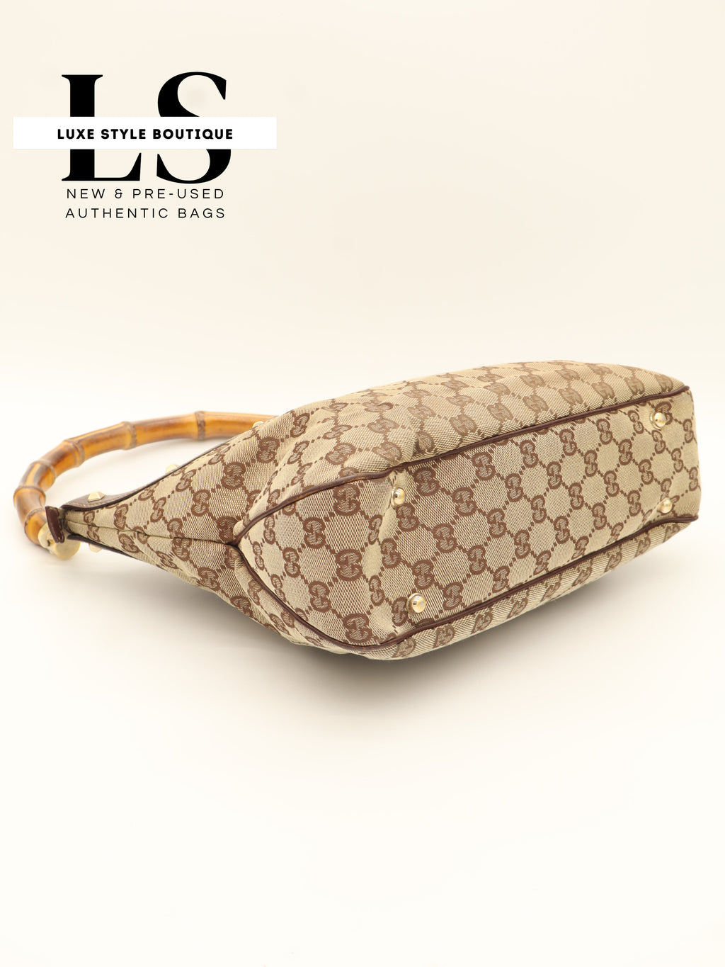 Gucci GG Canvas Anita Bamboo Top Handle