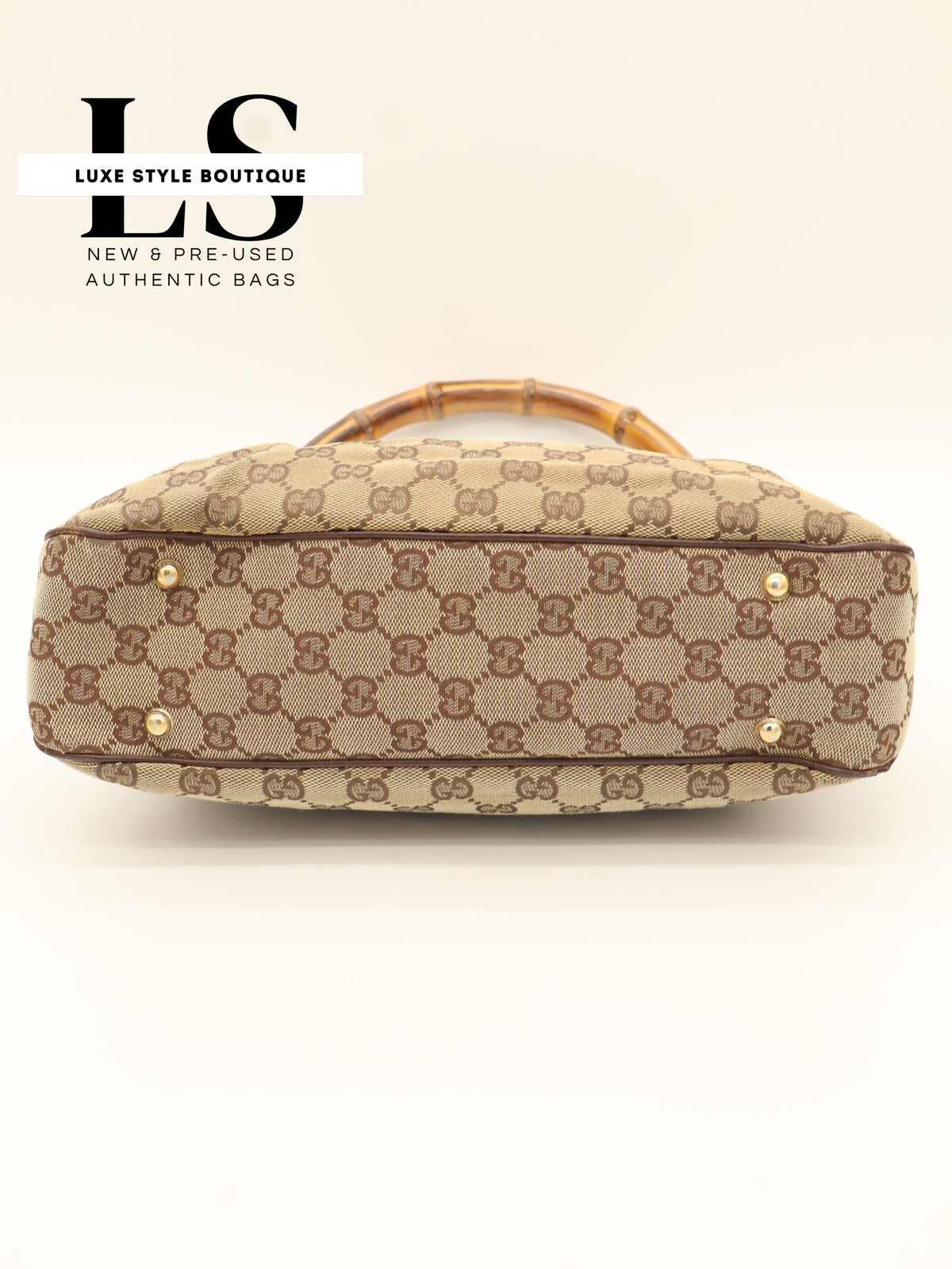 Gucci GG Canvas Anita Bamboo Top Handle