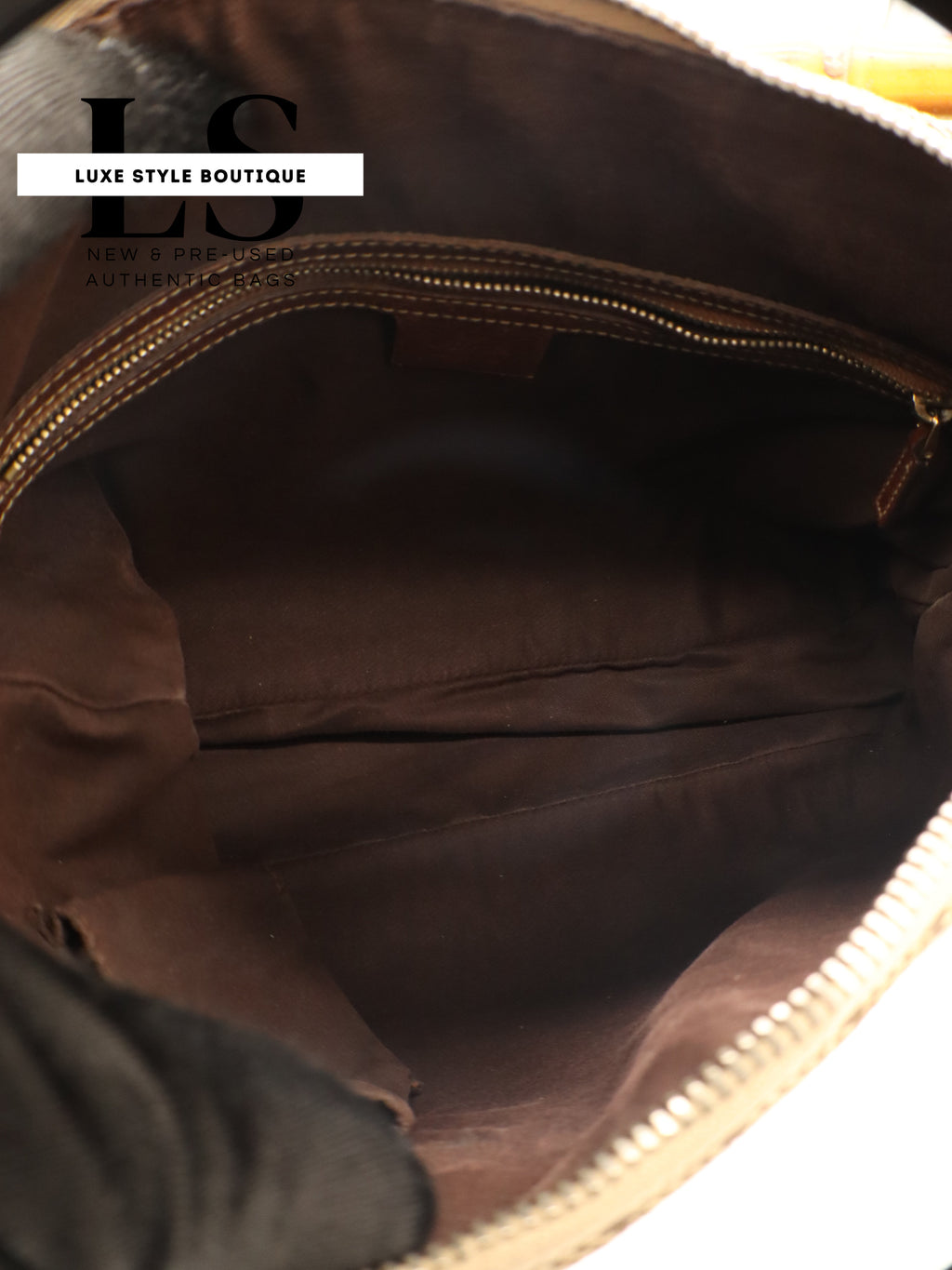 Gucci GG Canvas Anita Bamboo Top Handle