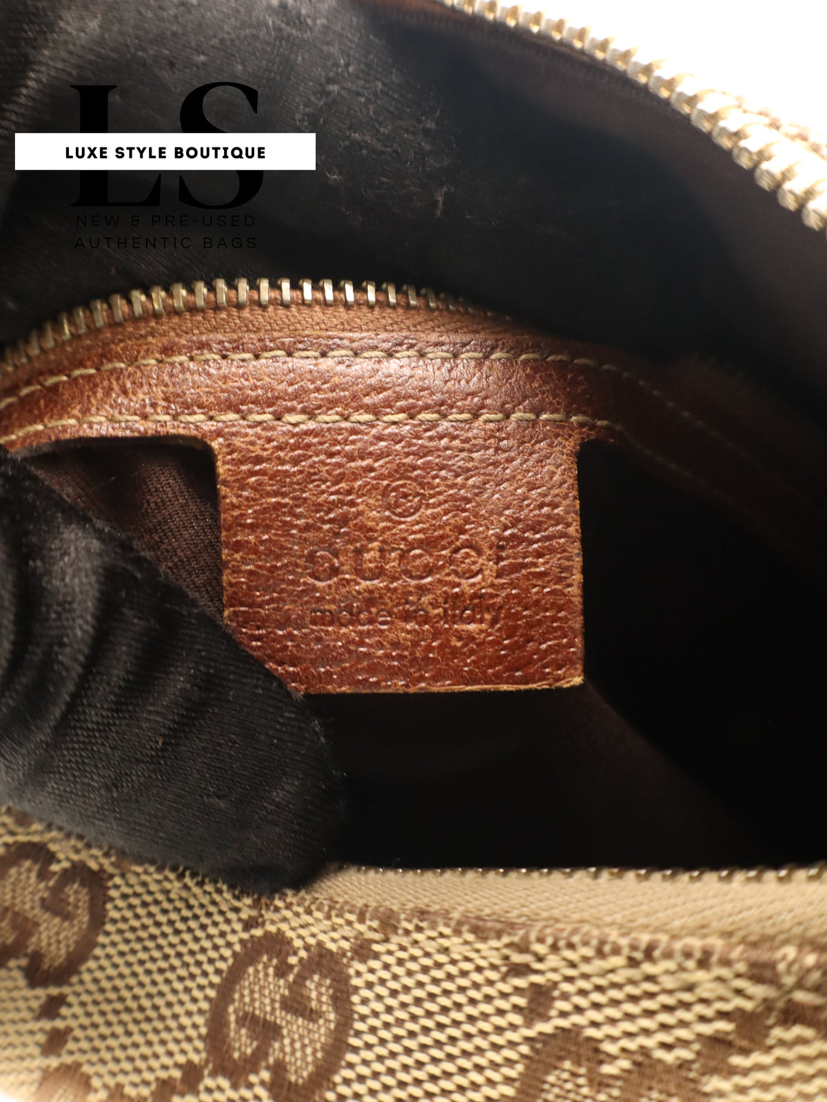 Gucci GG Canvas Anita Bamboo Top Handle
