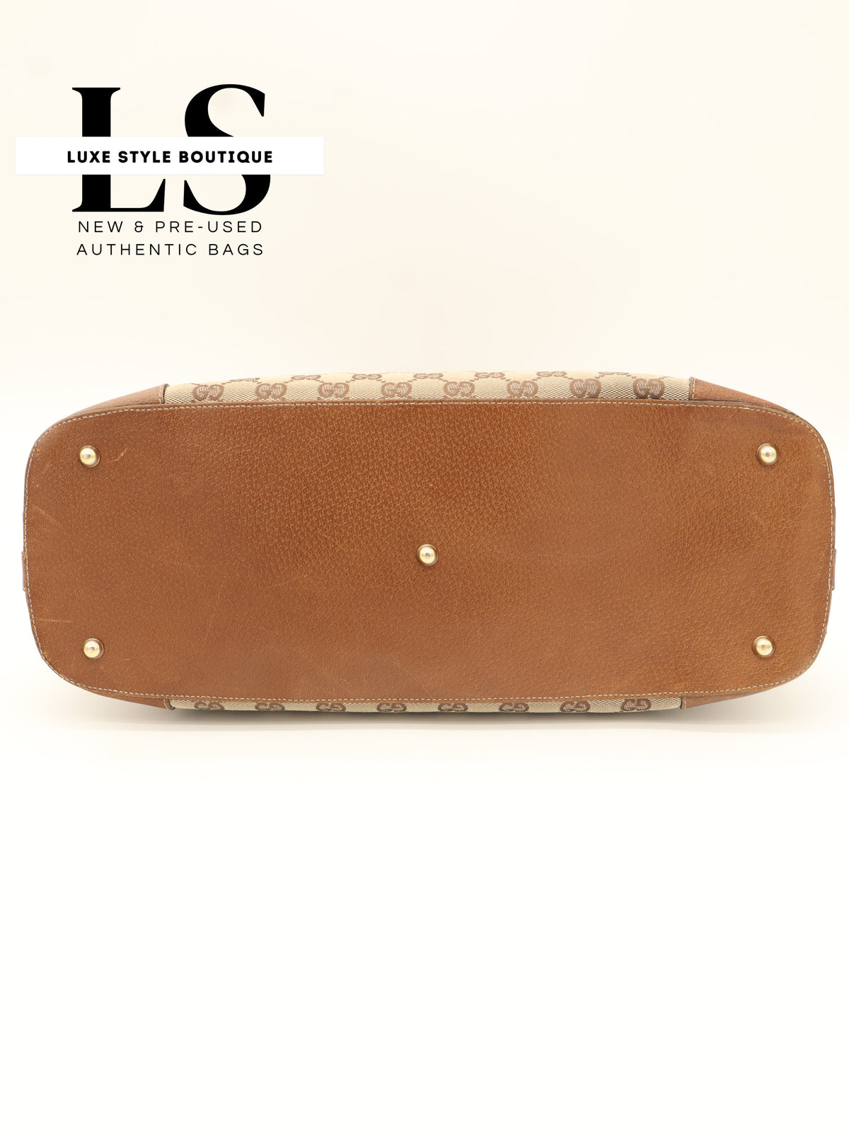 Gucci GG Canvas Nailhead Handbag