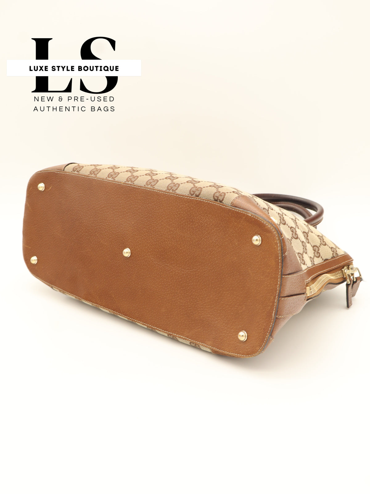 Gucci GG Canvas Nailhead Handbag