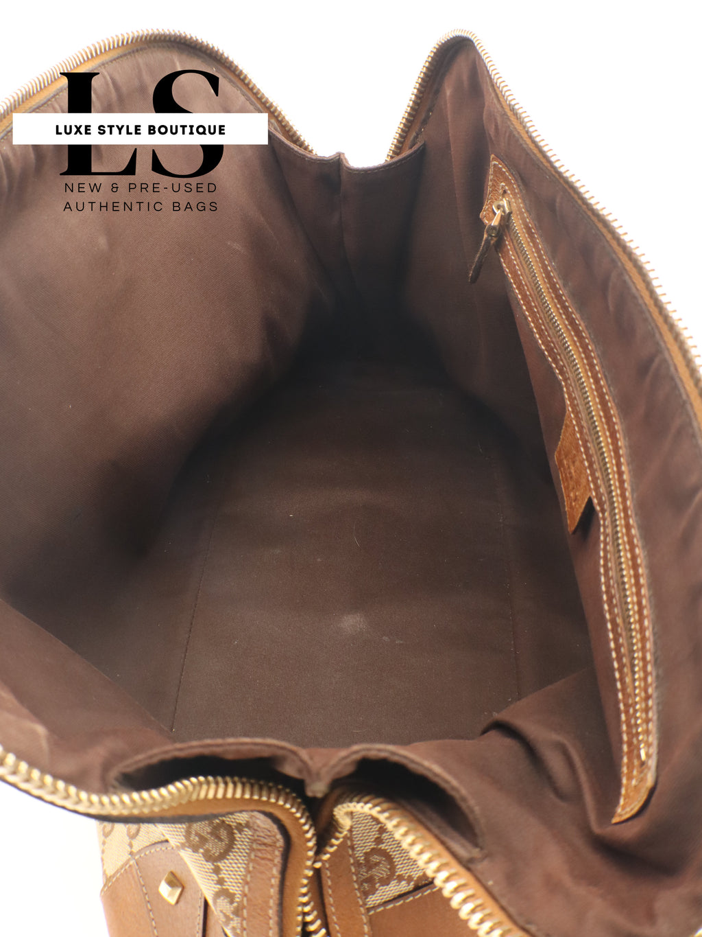 Gucci GG Canvas Nailhead Handbag