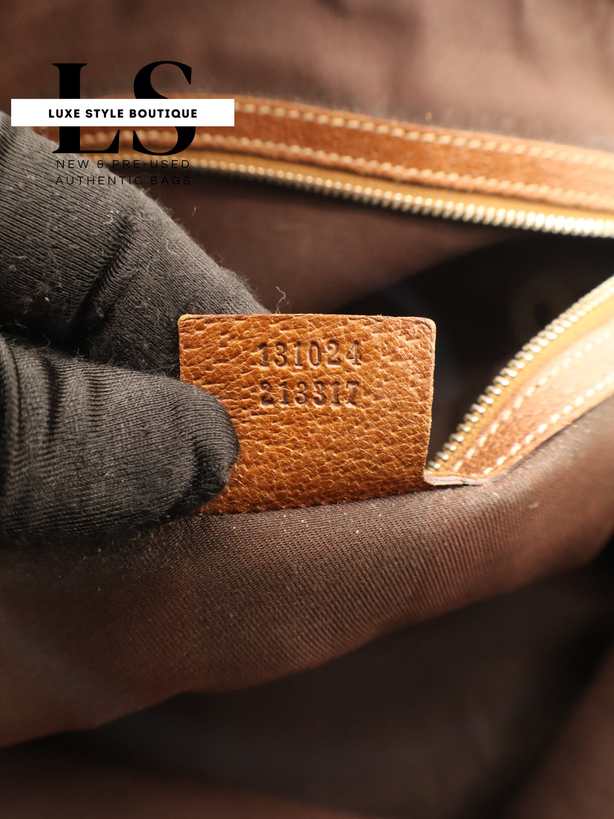 Gucci GG Canvas Nailhead Handbag