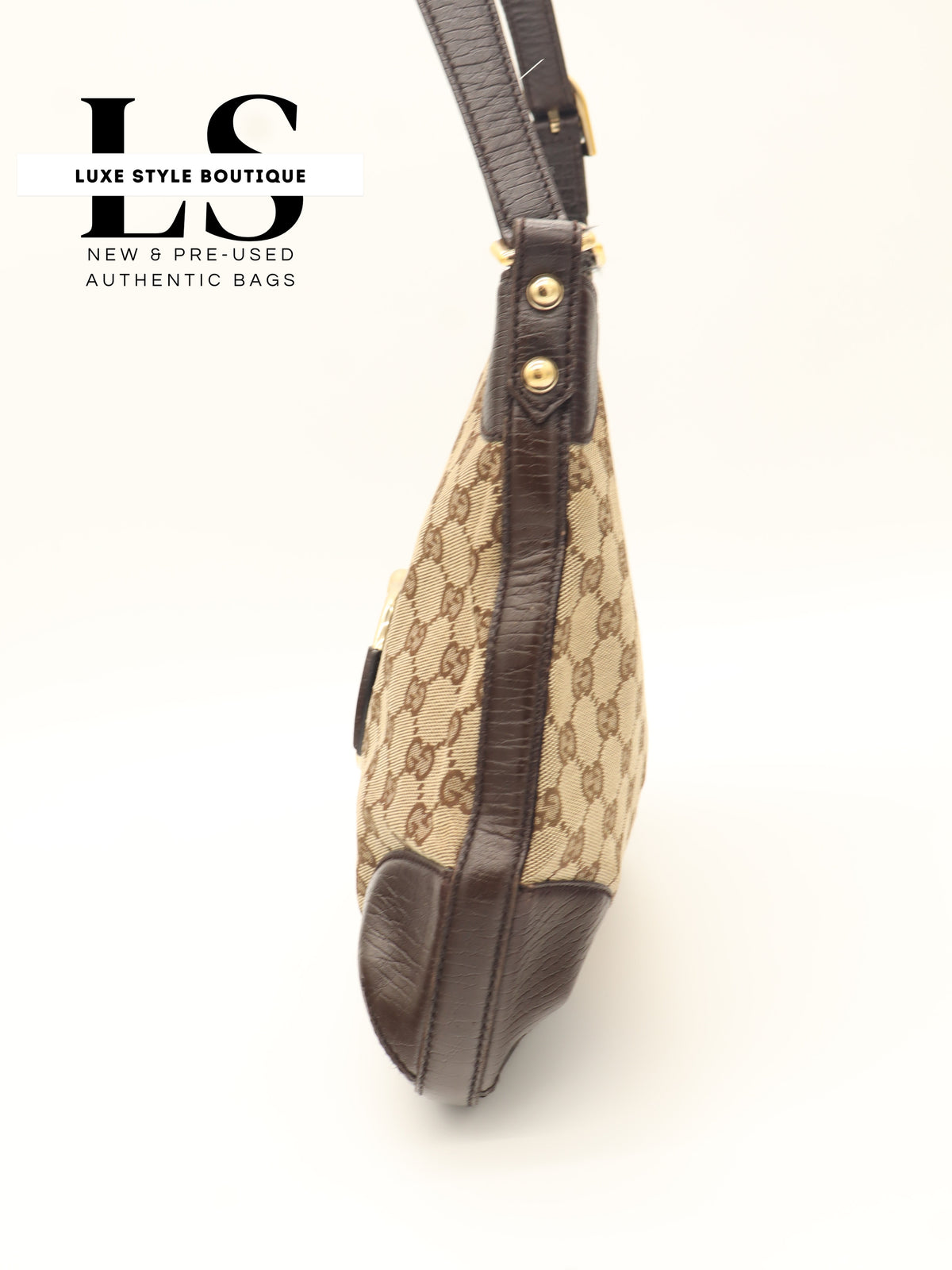 Gucci GG Canvas Hasler Horsebit Hobo