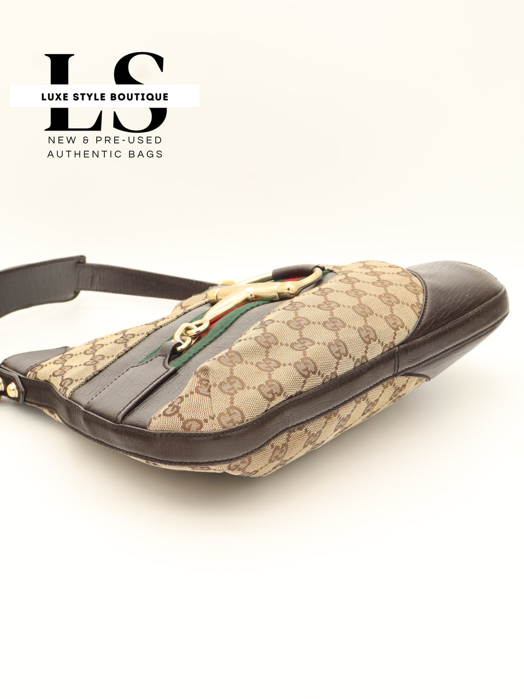 Gucci GG Canvas Hasler Horsebit Hobo