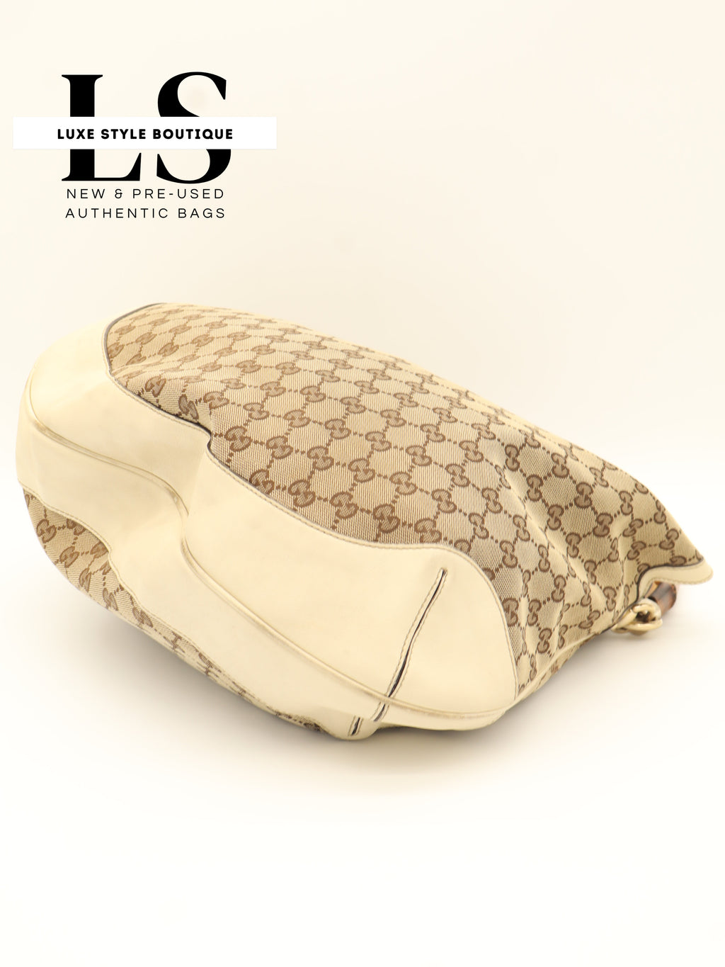 Gucci GG Canvas Large Peggy Bamboo Hobo