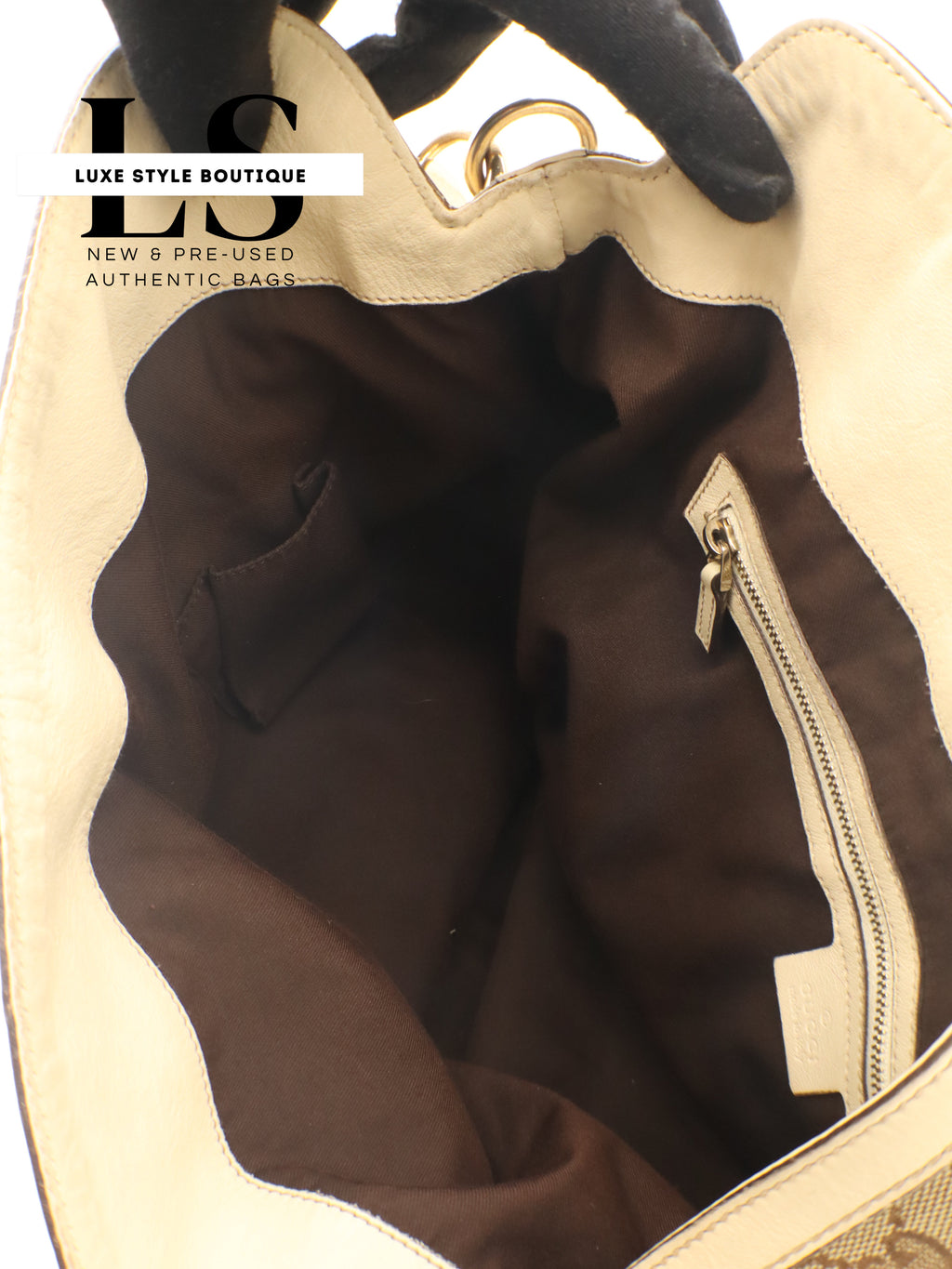 Gucci GG Canvas Large Peggy Bamboo Hobo