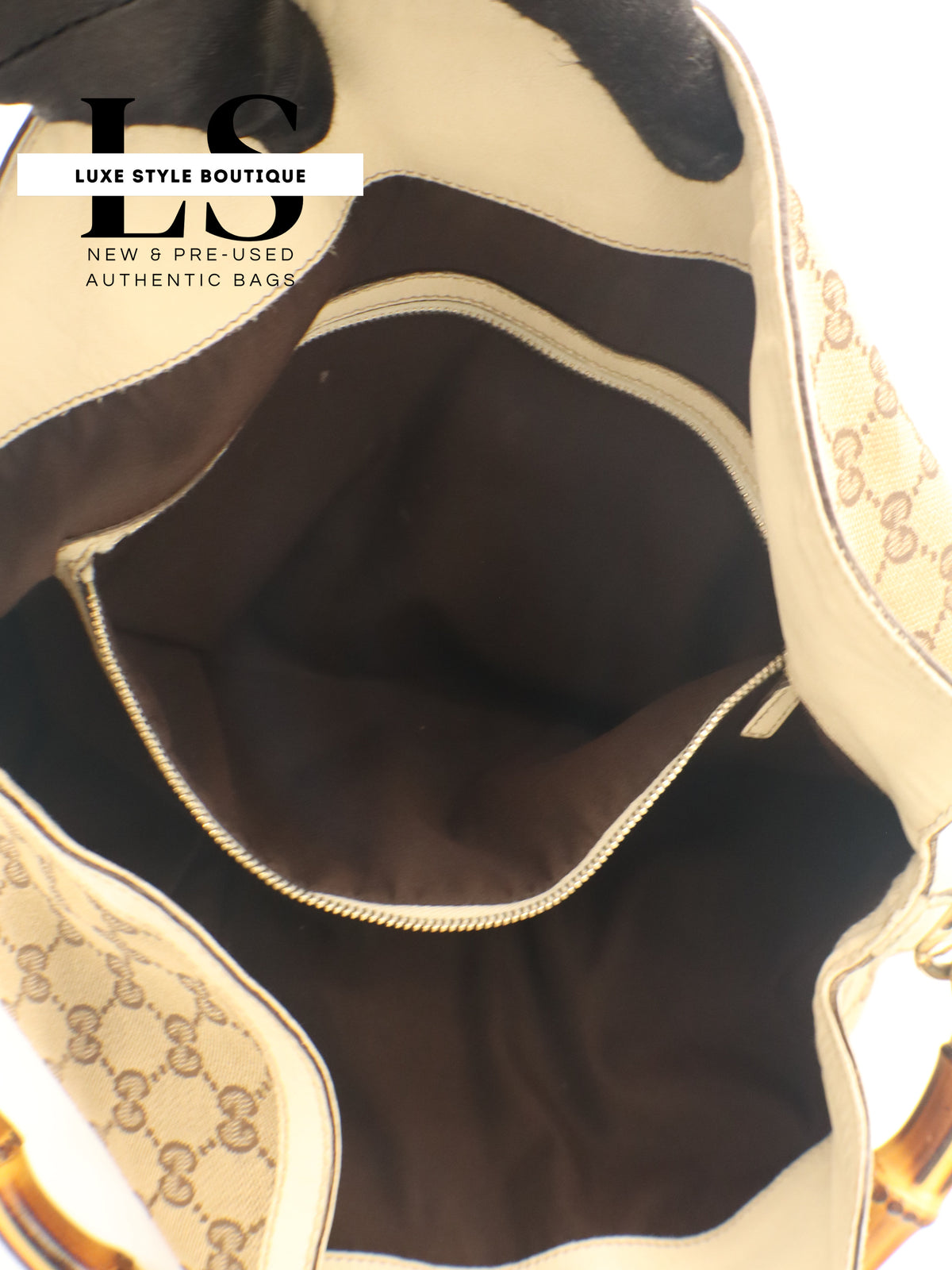 Gucci GG Canvas Large Peggy Bamboo Hobo