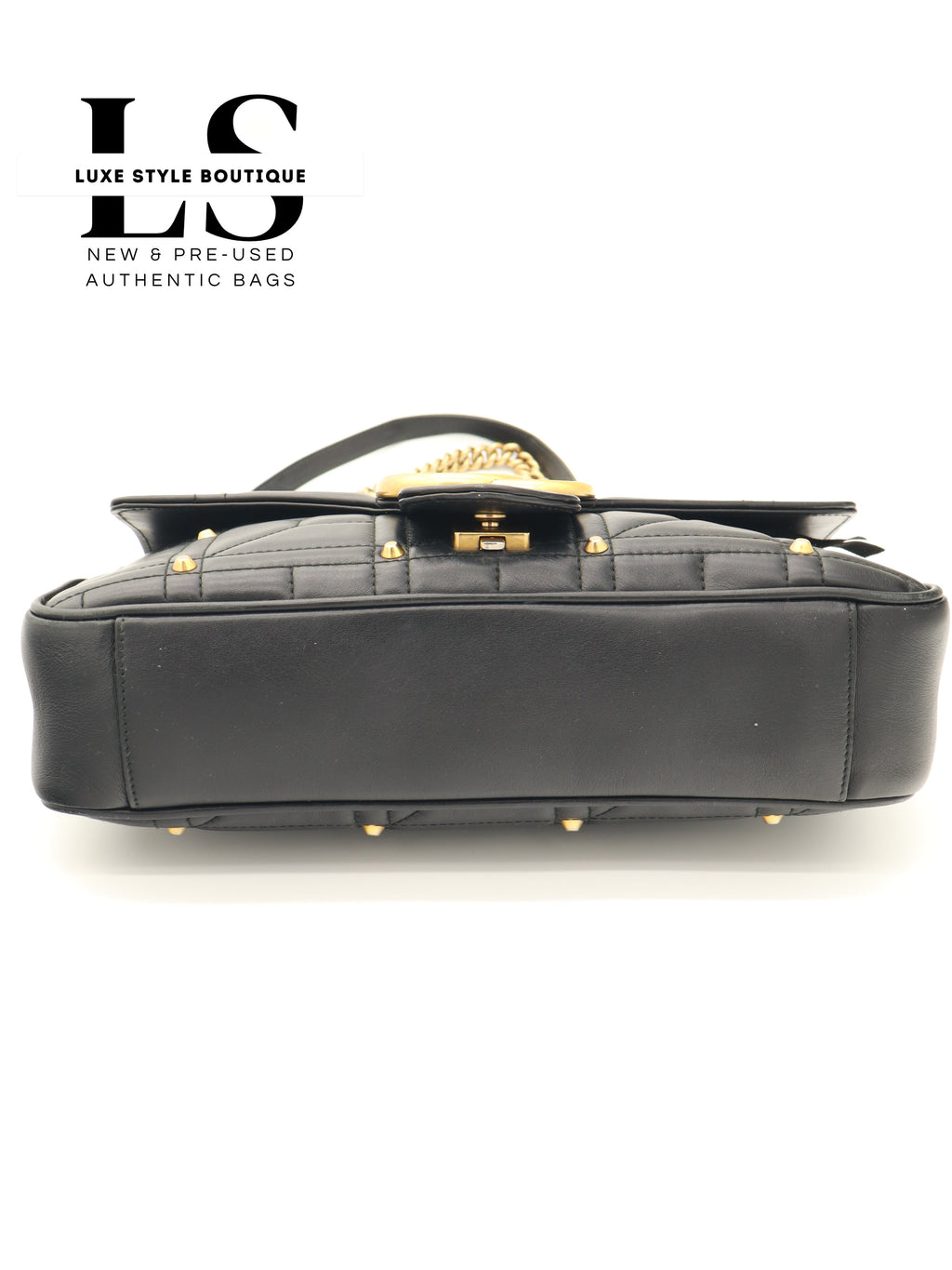 Gucci GG Marmont Studded Matelasse Shoulder