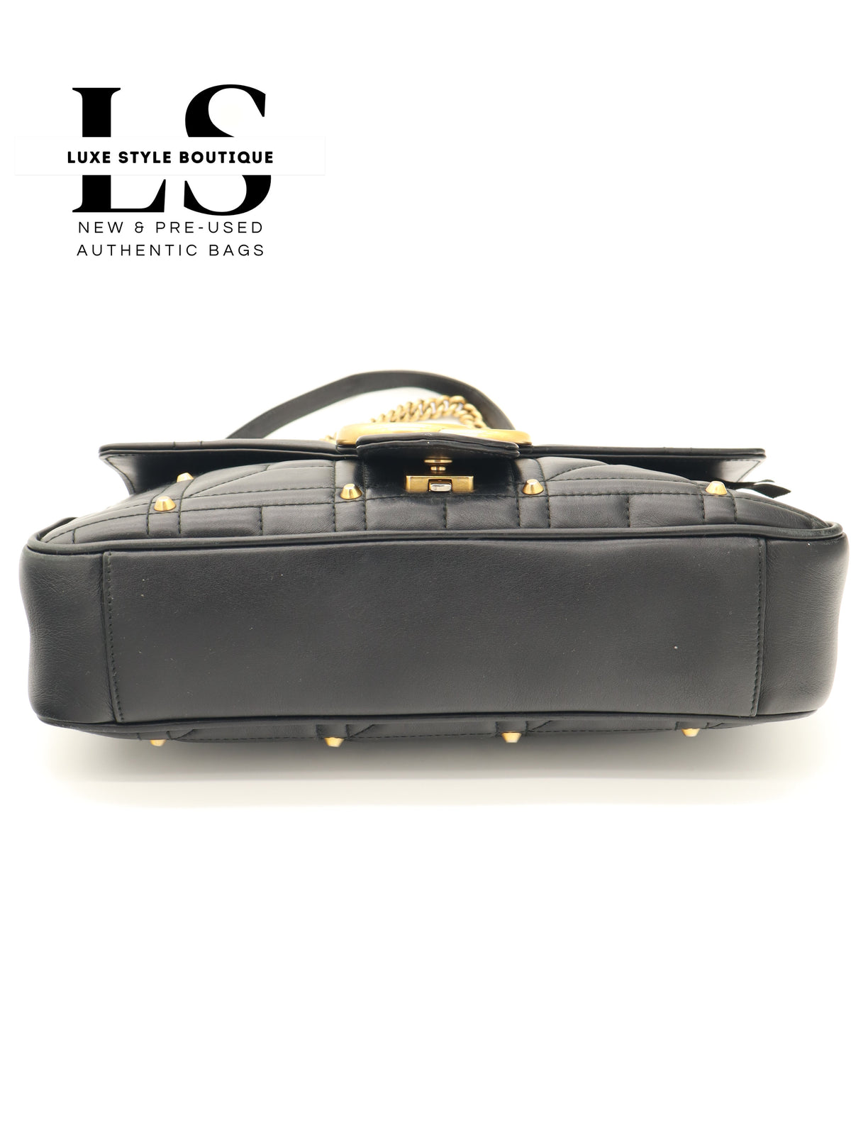 Gucci GG Marmont Studded Matelasse Shoulder