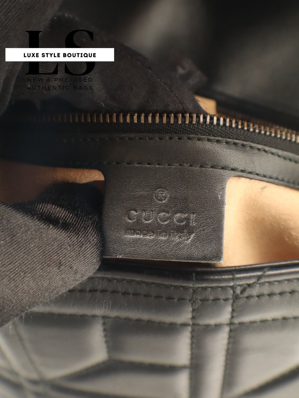 Gucci GG Marmont Studded Matelasse Shoulder