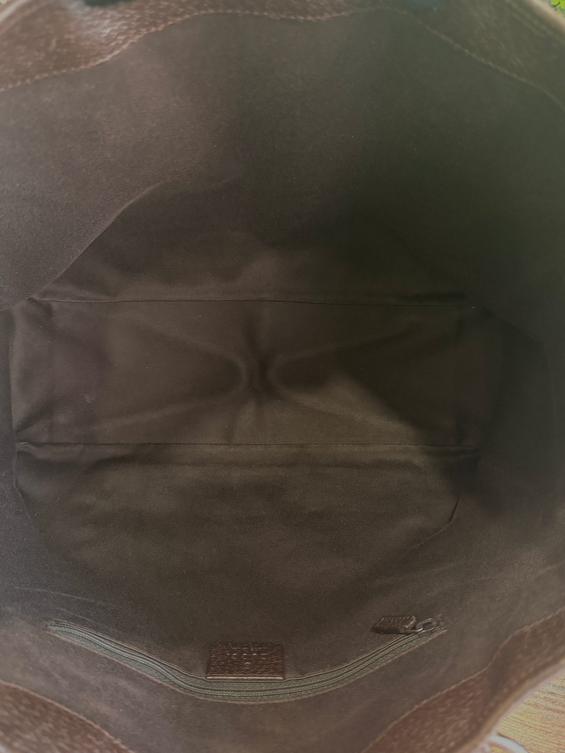 Gucci Vintage GG Canvas Brown Tote