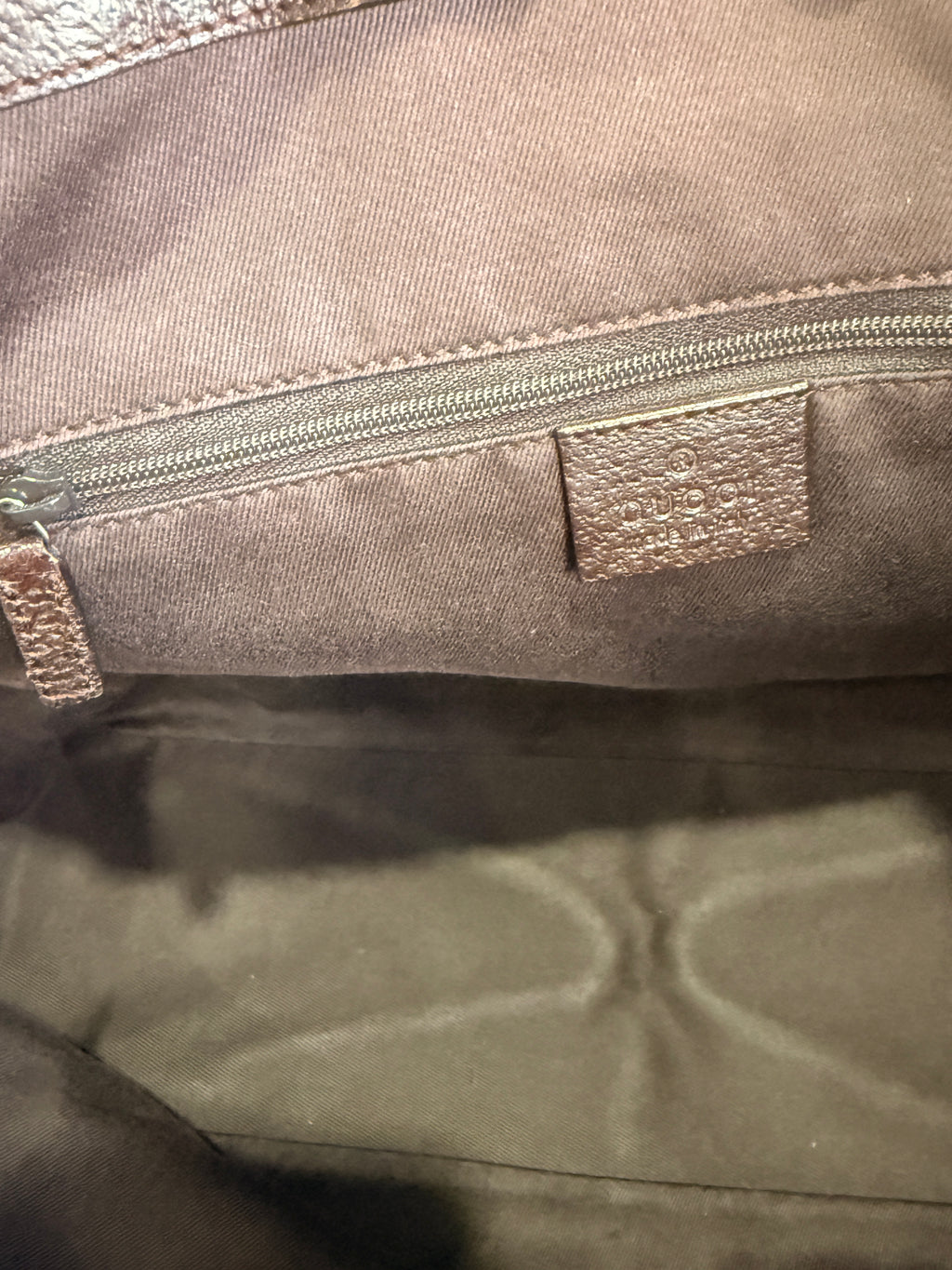 Gucci Vintage GG Canvas Brown Tote