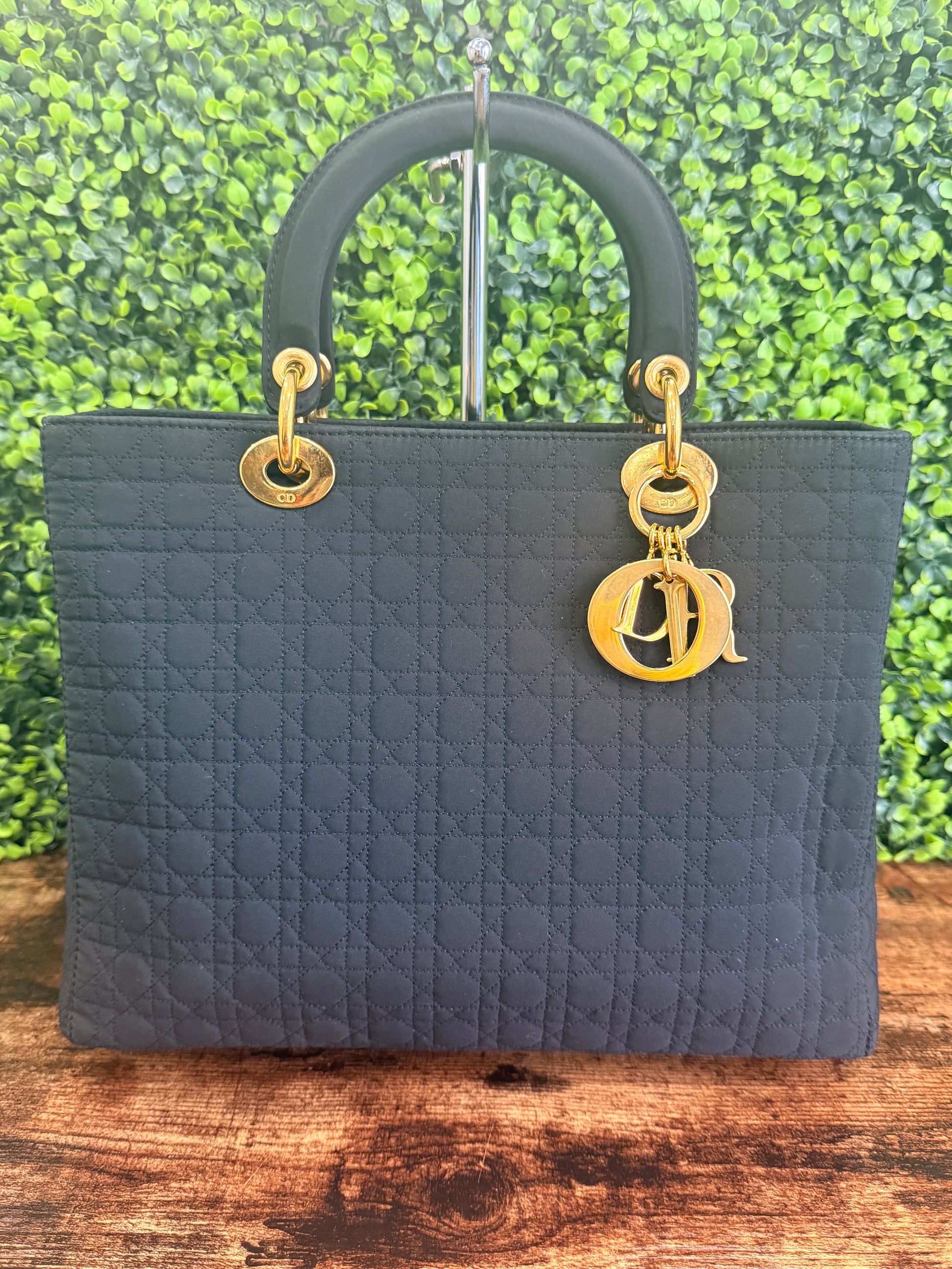 Dior Cannage Quilted Nylon Bag