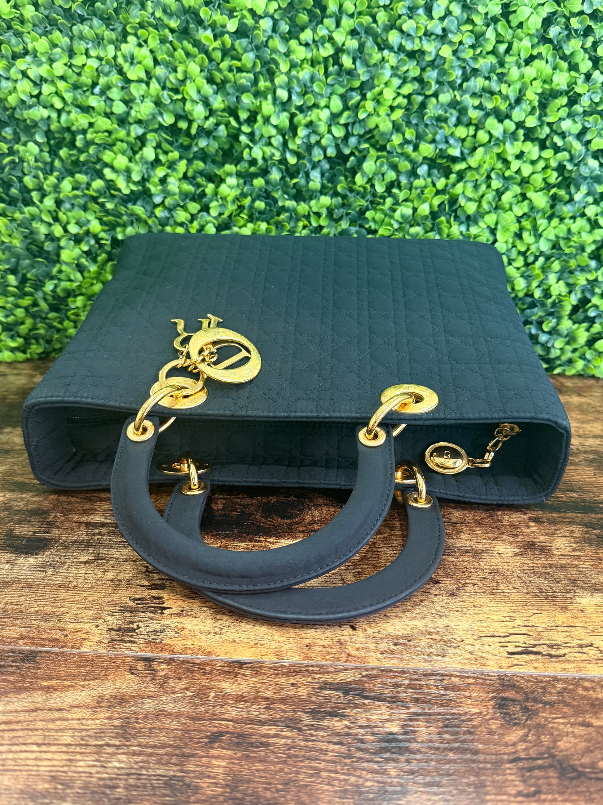 Dior Cannage Quilted Nylon Bag